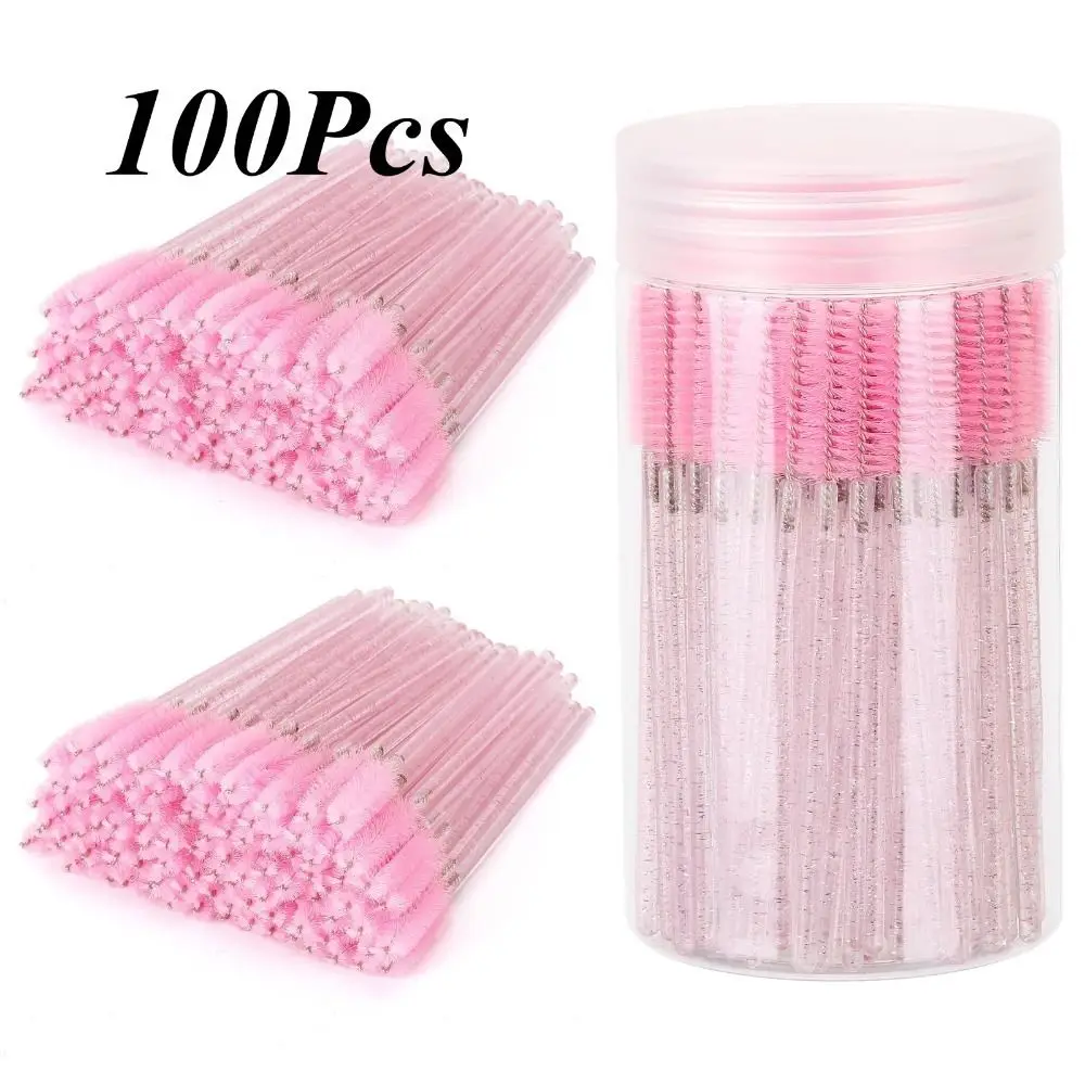 Mode Kristall Pole Einweg Mascara Zauberstäbe Elastizität Glitter Wimpern Pinsel Bunte Augenbraue Applikator