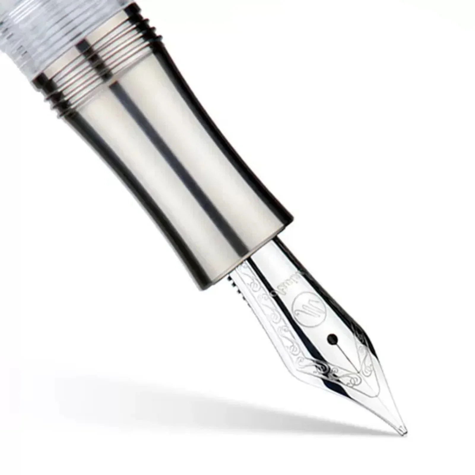 Imagem -06 - Titanium Vácuo Enchimento Fountain Pen Asvine ef f b V200