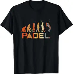 Padel Player Coach Gift for Fan Padel Evolution Vintage T-Shirt Custom Printed Graphic T Shirts Mens T Shirt Camiseta