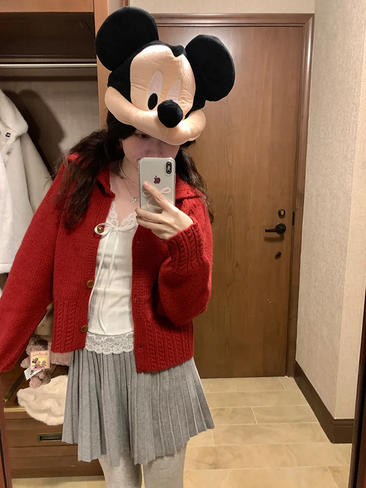 Dongda Gate dentelle v-ne tricoté Base irt femmes longue Sve noeud taille coupe ajustée doux au toucher décontracté Sle haut