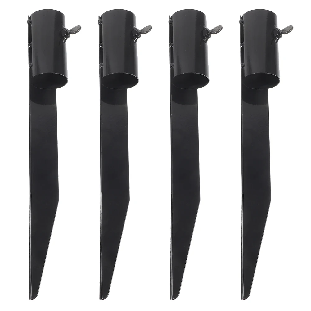 

4Pcs Outdoor Solar Light Stakes Iron Ground Spikes for Garden Replacement Parts Landscape Light Pole Stand Accessories