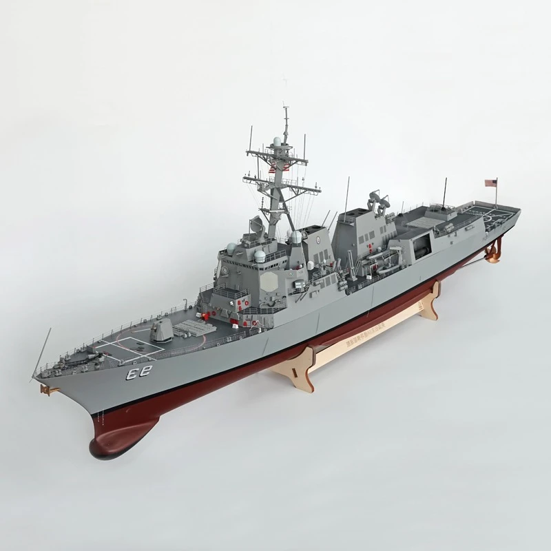 

1/96 RC Лодка 161,7 см Двойной мотор Arleigh Burke Ракетный разрушитель Кораблики с дистанционным управлением Детали для 3D-печати RC Schiffe Kit Корабль Игрушка