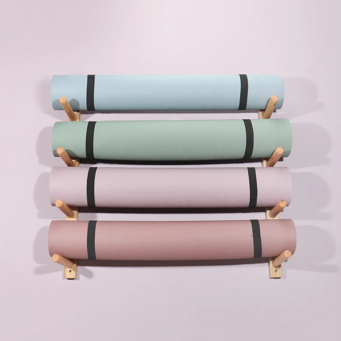 Creative yoga mat storage rack wall rack placement rack roller wall hanger