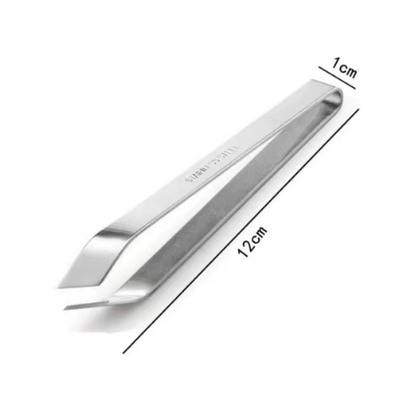 

1Pc 430 Stainless Steel Fish Bone Tweezers Pincer Clip Puller Remover Tongs Fish Bone Plucking Clamp Kitchen Gadgets Tools
