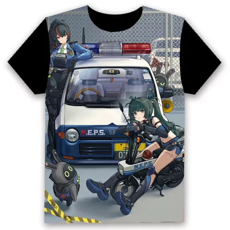 Popular Game Zenless Zone Zero T-shirts 3D Print Men/Women Anime T shirt Fashion Harajuku Street Y2k Tops Oversized Cartoon Tees