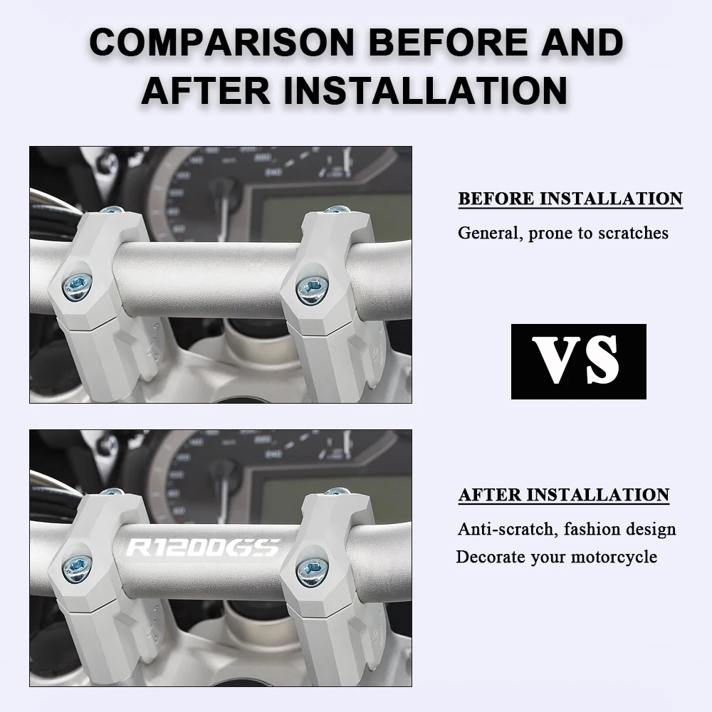 BMW R1200GS LC R1200 GS ADV R 1200 GS 트리플 블랙 2017 2018 2019 오토바이 핸들바 데칼 스티커 액세서리