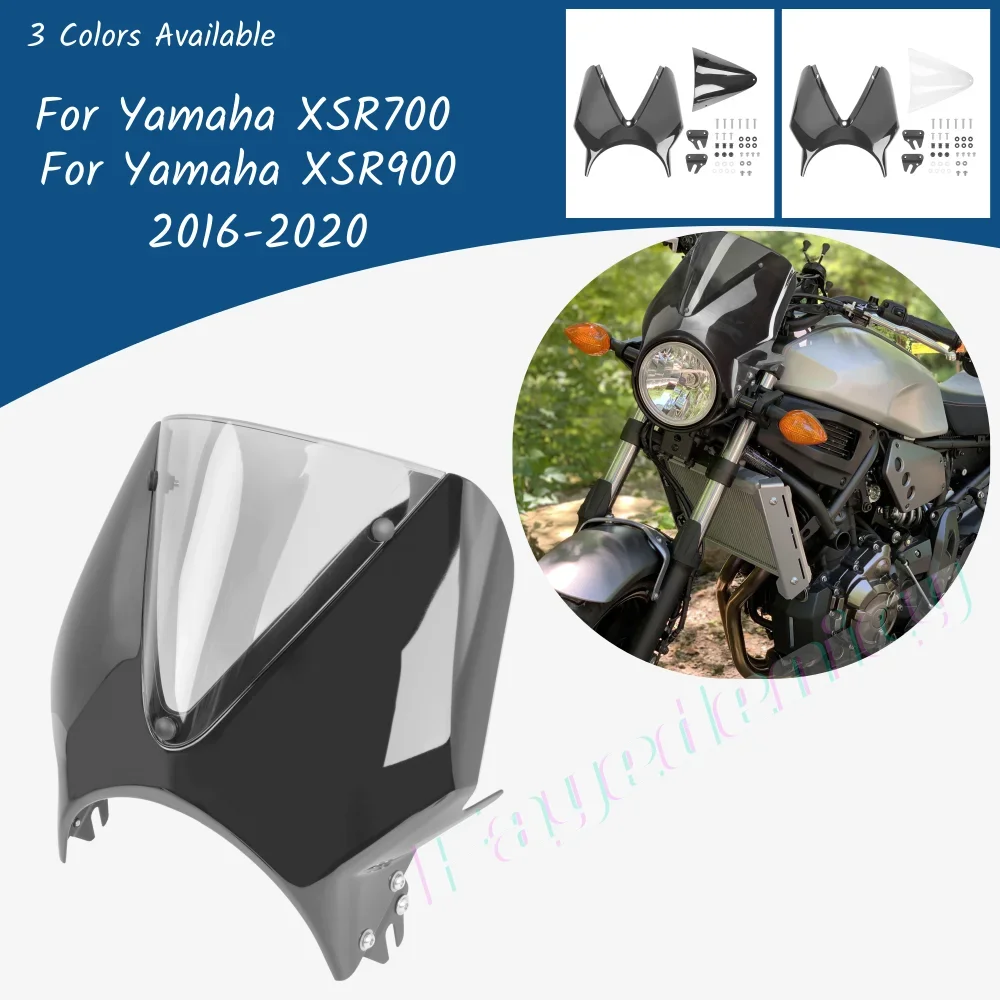 

XSR700 XSR 900 2018 2019 Windscreen Windshield Deflector Protector Motorcycle Wind Screen For Yamaha XSR900 2016-2021 Accessoriy