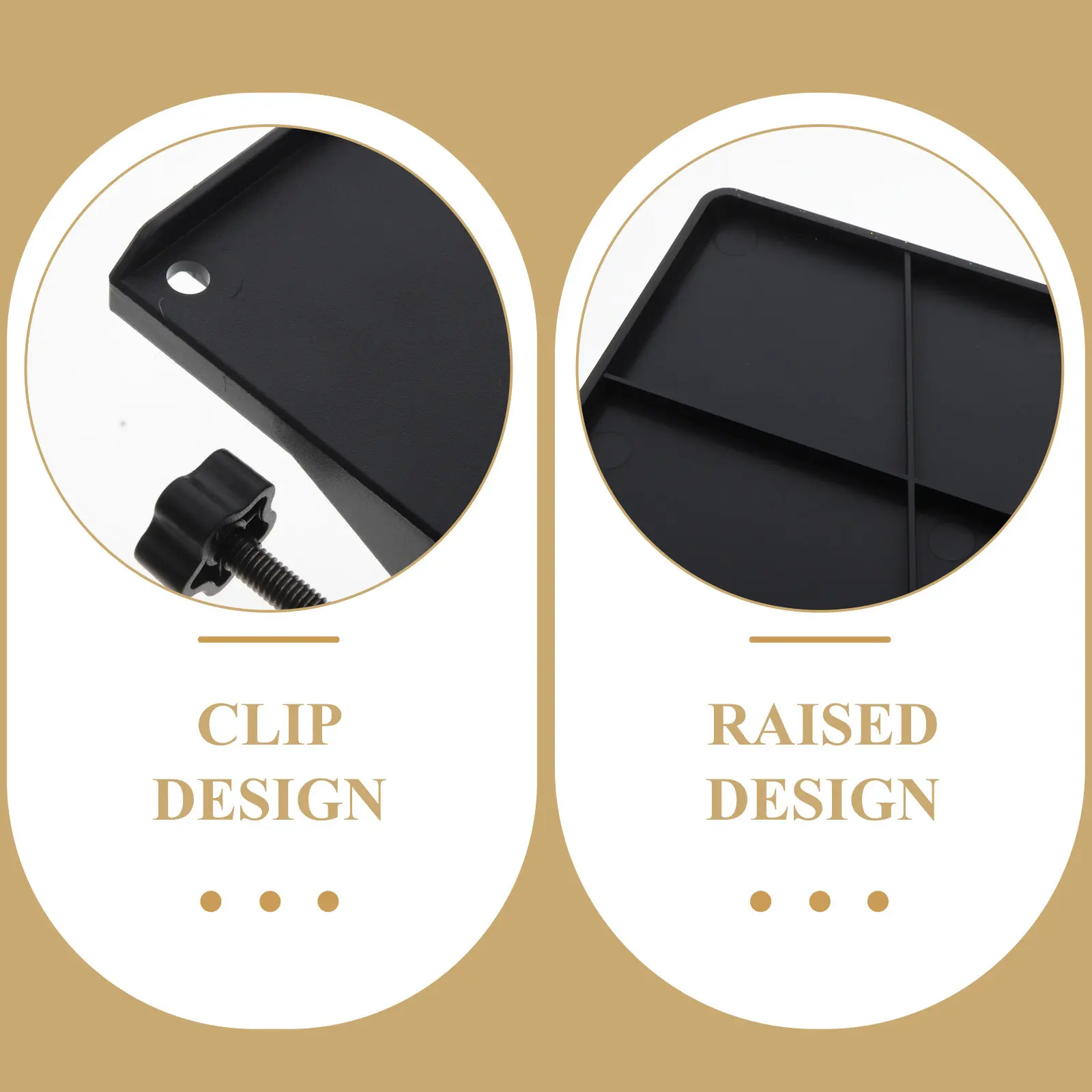 Heavy-Duty Clamp-on Tray for Microphone Stand Utility Shelf with Non-Slip Sponge Padding Adjustable Locking Clamp Dj Equipment