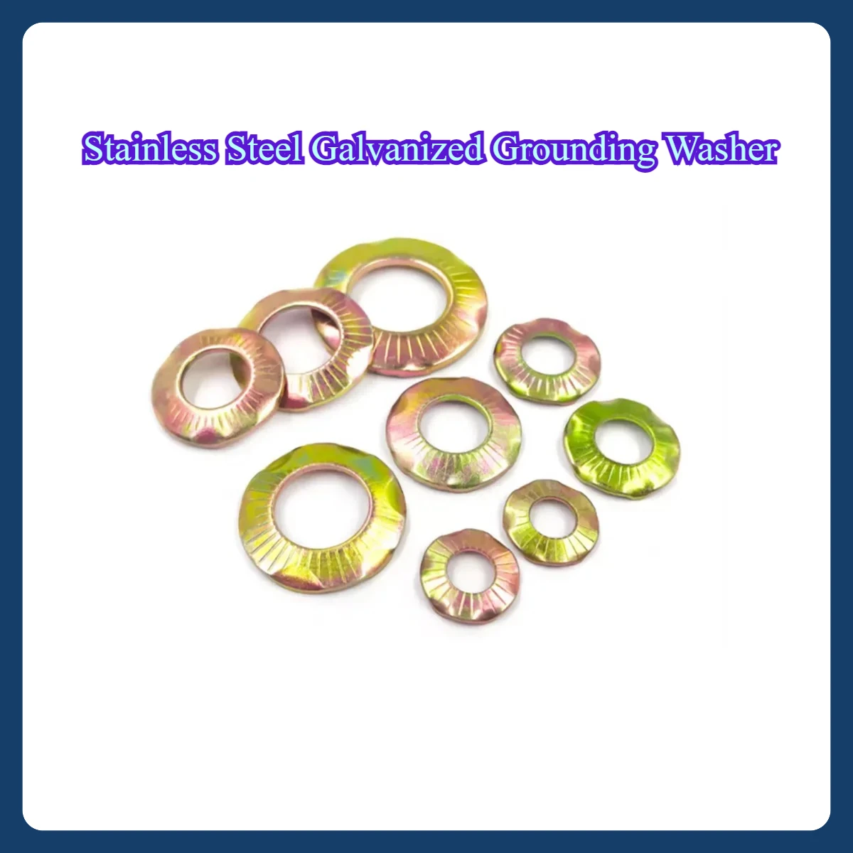 Stainless Steel Galvanized Grounding Washer/Embossed Anti Loose Gasket M4M5M6M8