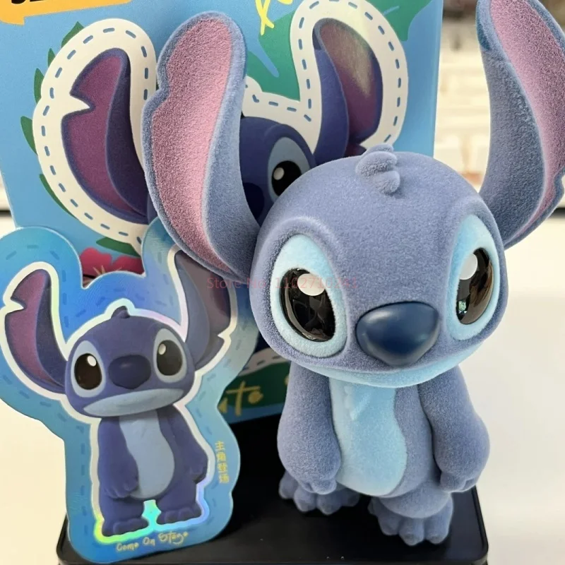 Original disney stitch estranho bonito série caixa cega caixa mistério ponto figura de ação decoração ornamento saco surpresa presentes aniversário