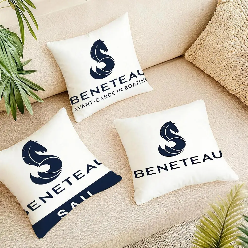 Pro Brand Beneteau Cushion Cover Short Plush Pillowcase, Washable Wrinkle Resistant Cover for Bedroom Gift