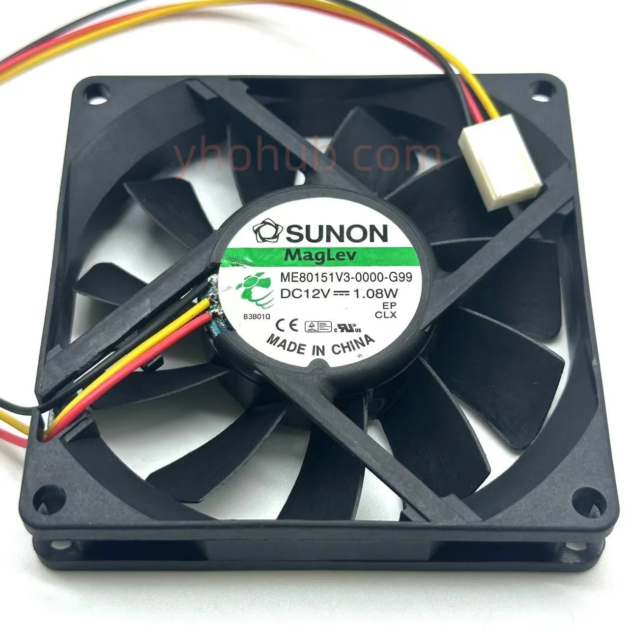 

SUNON ME80151V3-0000-G99 DC 12V 1.08W 80x80x15mm 3-Wire Server Cooling Fan