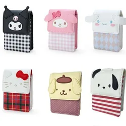 Kawaii My Melody Kuromi Hello Kitty Cartoon Portable Lipstick Storage Box Anime Sanrio Girl's Heart Cute Headphone Storage Bag