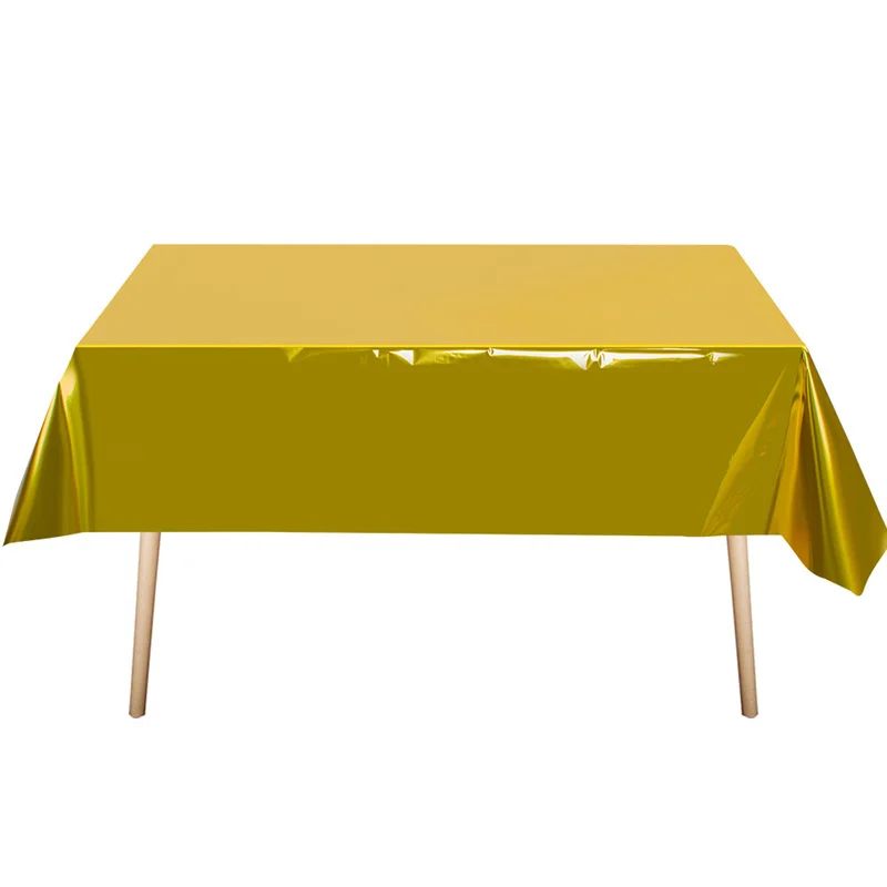 Nuevo suministros desechables para fiesta temática chapados en oro, decoración de cumpleaños, vajilla, plato de papel, servilleta, taza, Baby