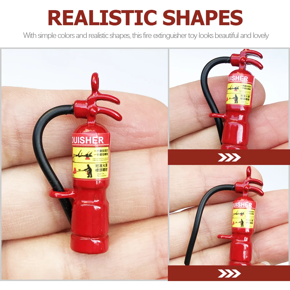 3 Pcs Miniature Dollhouse Halloween Fire Extinguisher Tots Toys Decoration