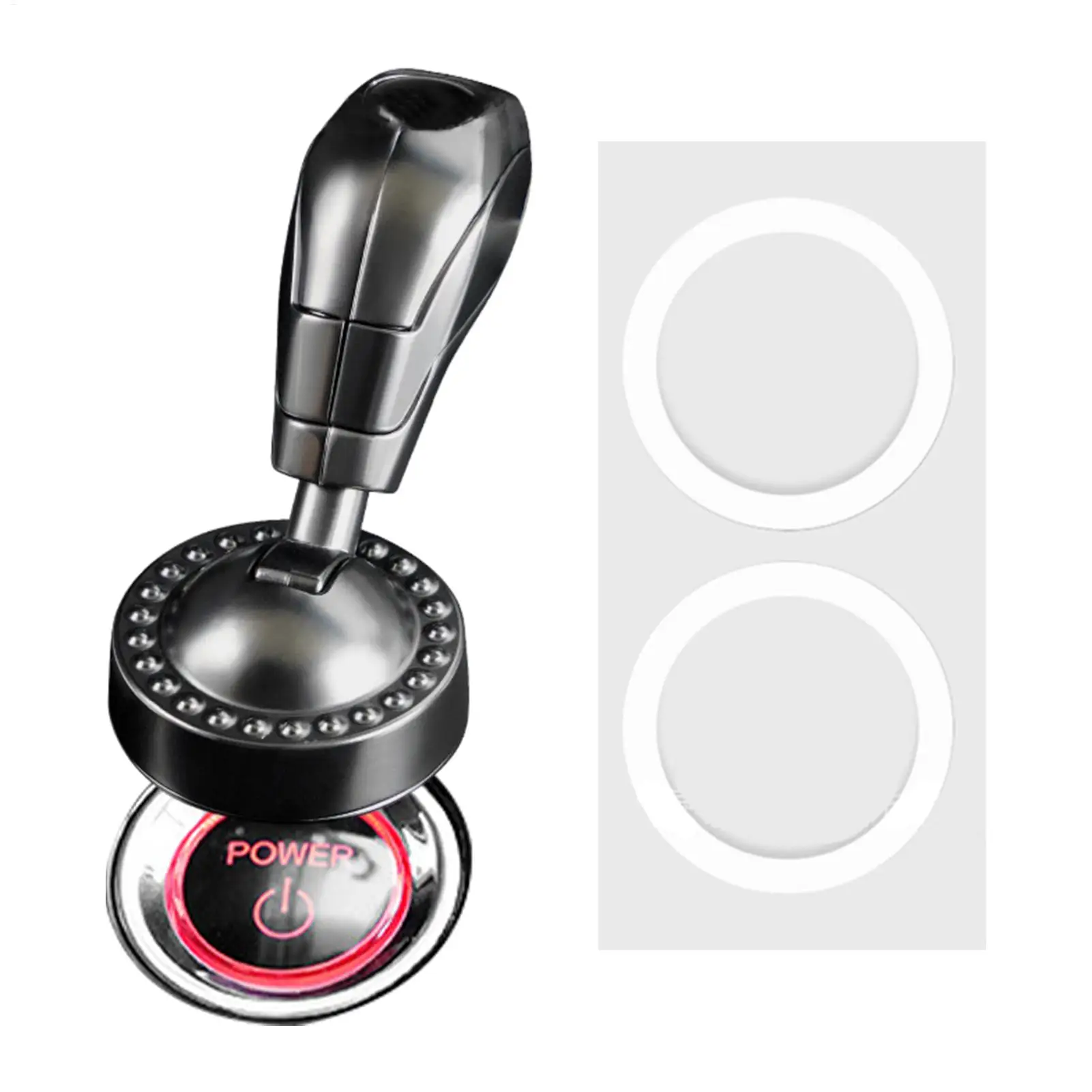 Push Start Button Cover Engine Start Button Cover Interior Decor Push to Start Button Rocker Premium Compact Alloy Car Joystick