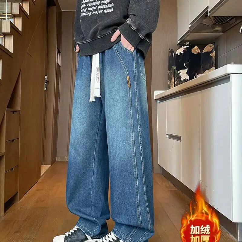 

Mens Spring Pants Men's jeans Youth Clothes elastic pants casual wear pantalones hombre new y2k joggers baggy sweats wholesale