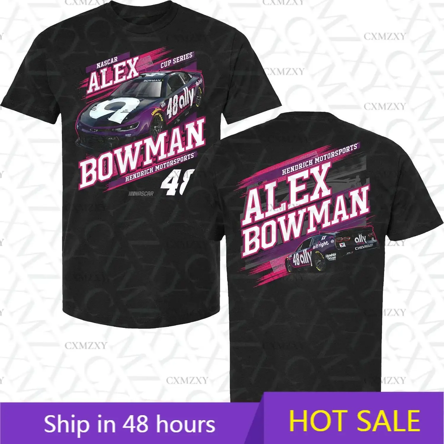 

Alex Bowman 2025 Ally Draft T-Shirt Black