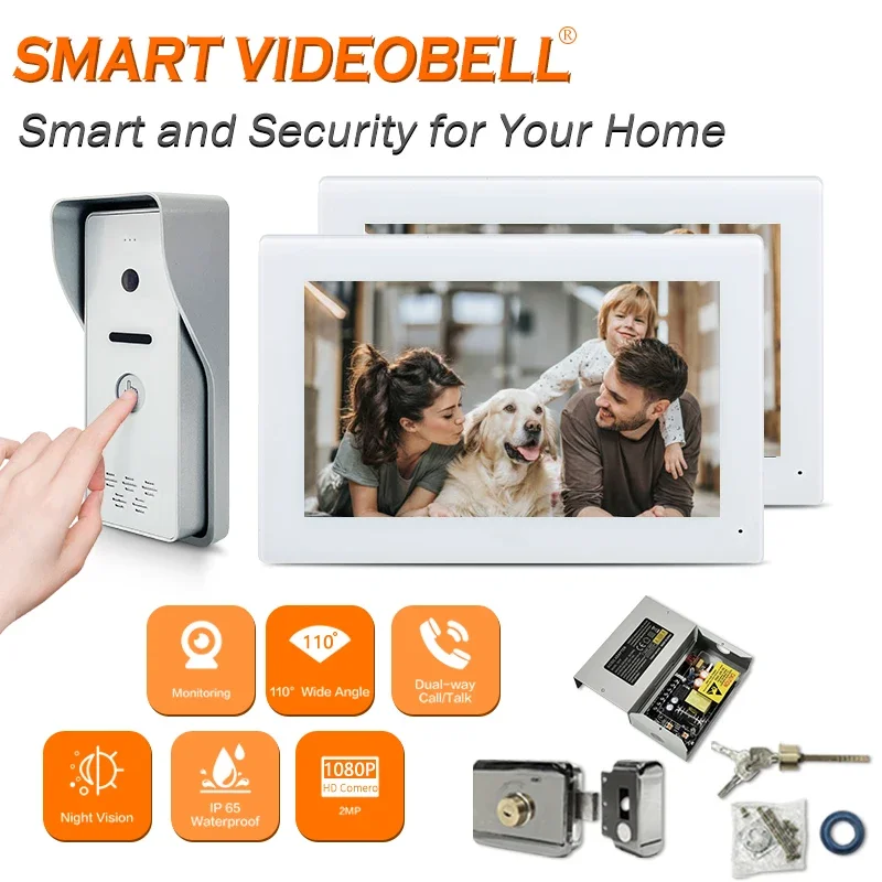 

omplete Quote 7 " 10" Villa Multi Apartment Video Door Phone Intercom System Ip Based Tuya Ip Support Italian Language