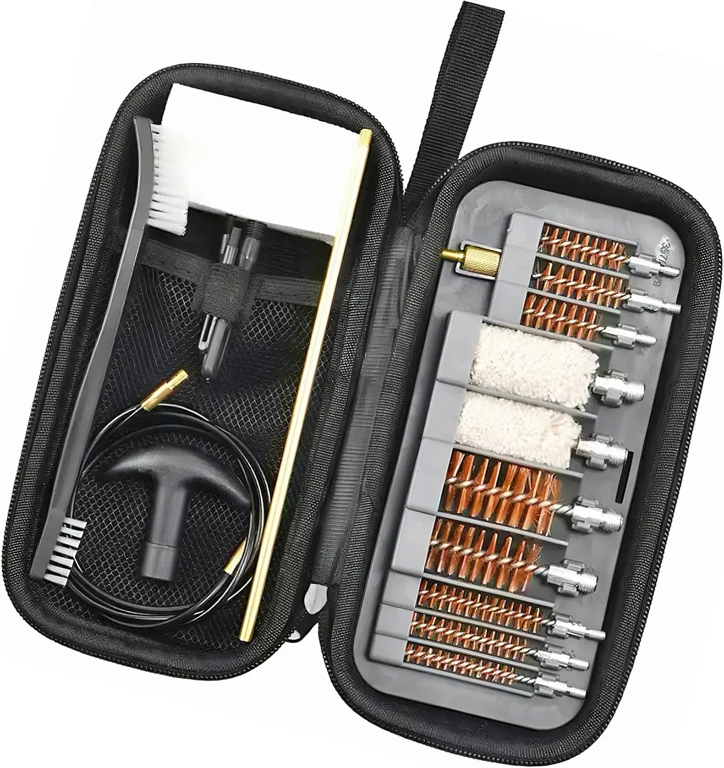 (20-Piece, Brass ) Universal multi caliber gun cleaning kit handgun rifle Bagged Pipe Dredging Cleaning Brush Hunting Sport Kits
