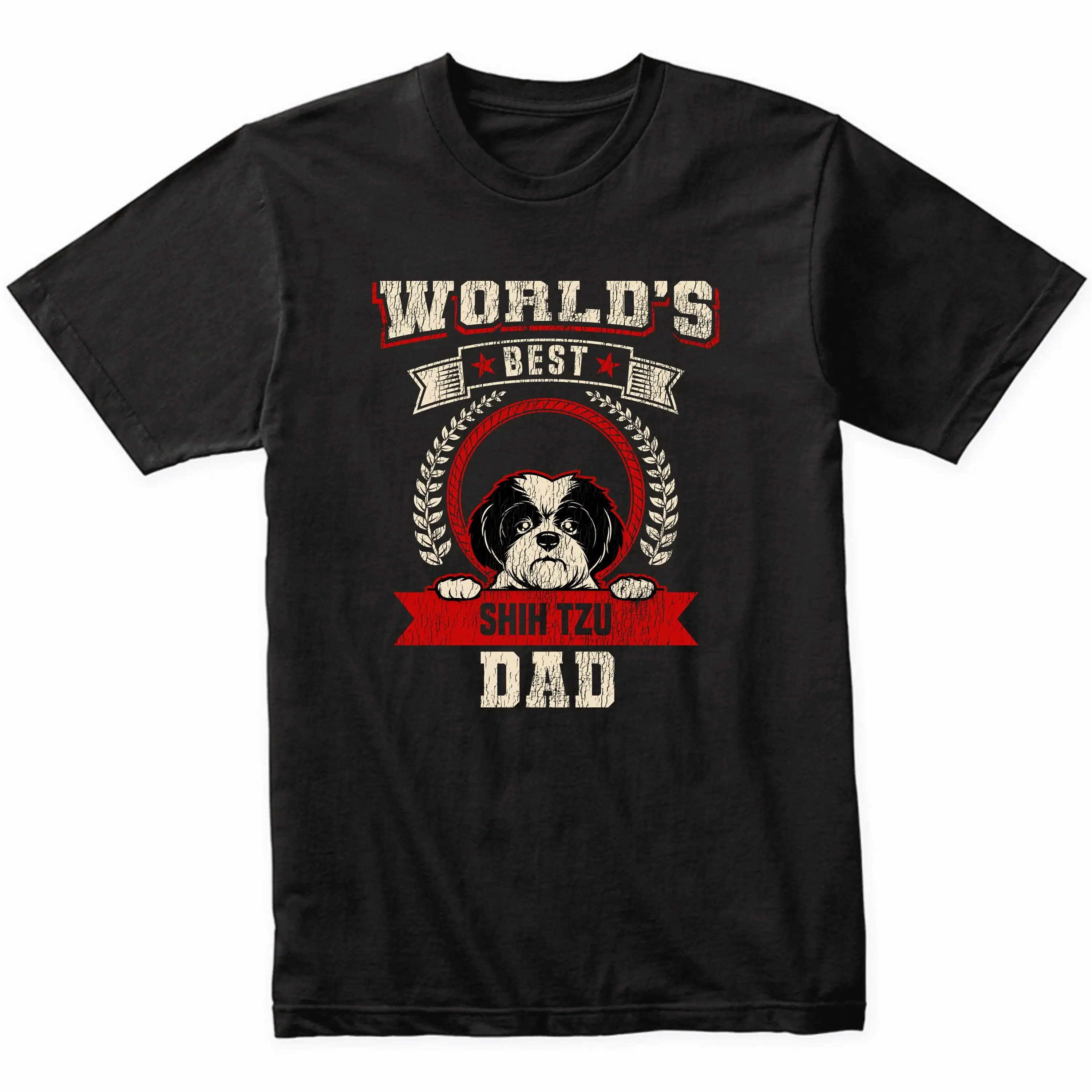 World'S Best Shih Tzu Dad Dog Breed T Shirt