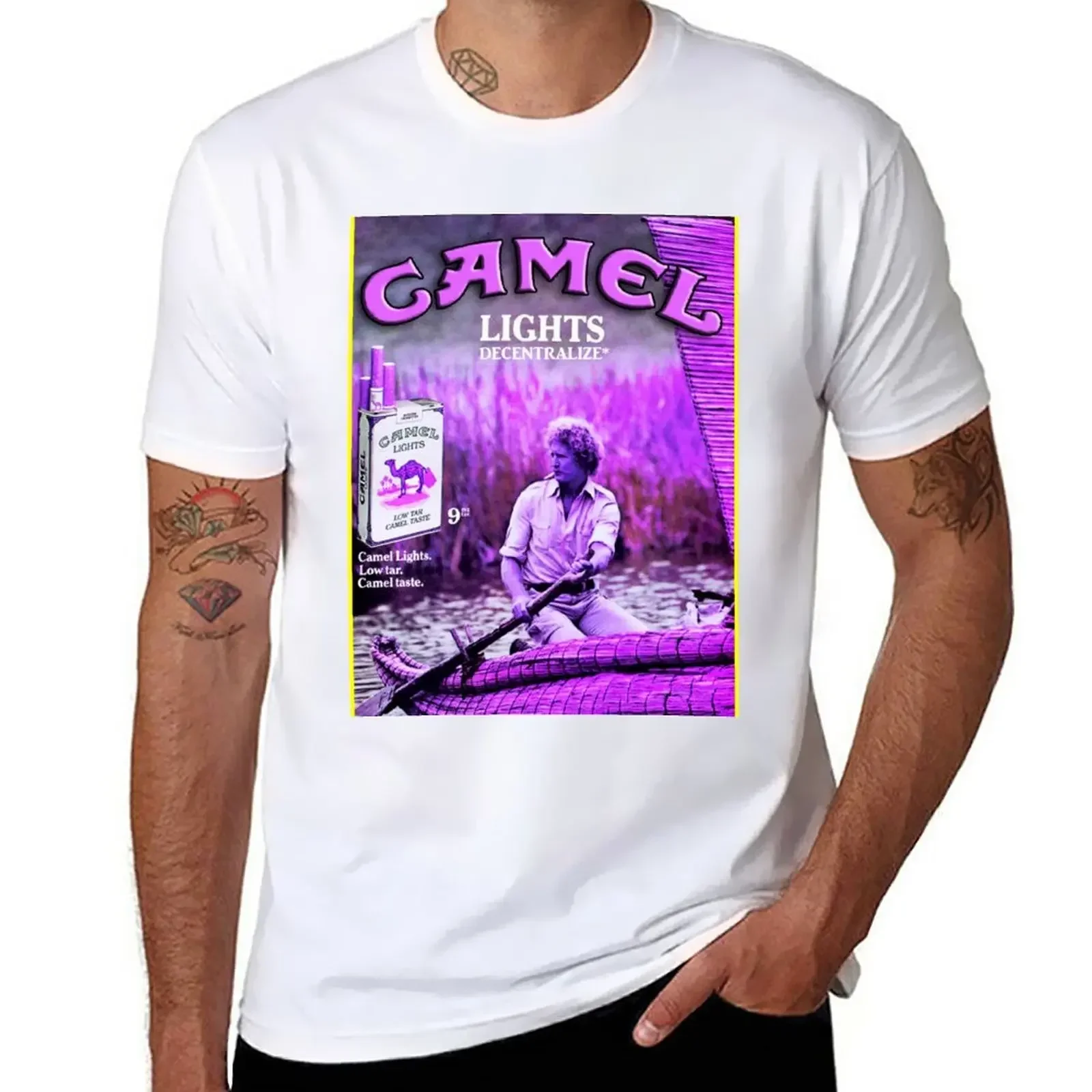 CAMEL VINTAGE PROMO - chopped and screwed T-Shirt quick drying customizeds mens t shirt