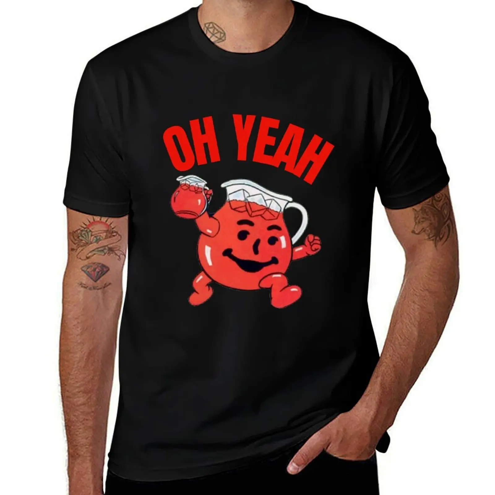 

Koolaid man Oh Yeah T-Shirt blue lock oversized hippie clothes new edition oversized t shirt men
