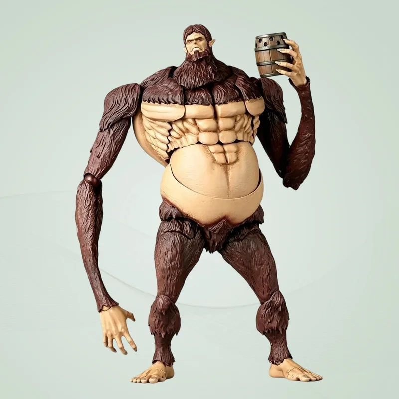 17cm Attack On Titan Beast Titan Action Figure Amazing Yamaguchi Style Movable Joints Anime Model Toy Desktop Ornament Fans Gift