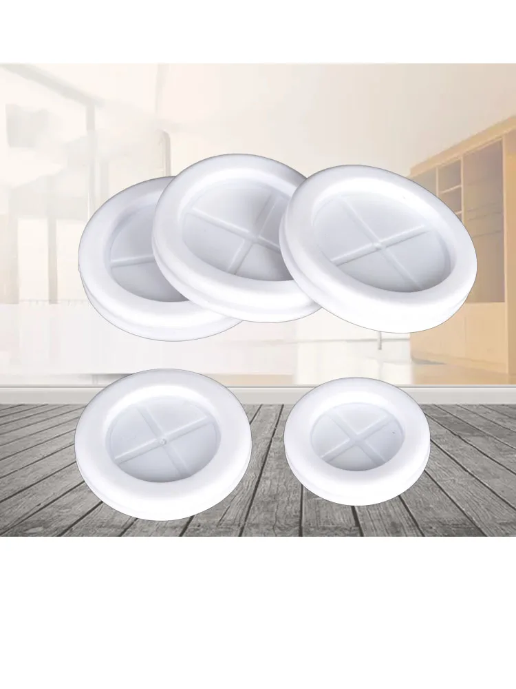 2-10pcs White Rubber Wiring Grommet O-ring Seal Ring 16mm-60mm Wire Protector Blanking Blind Plug Dust Proof Cable Hole Cover