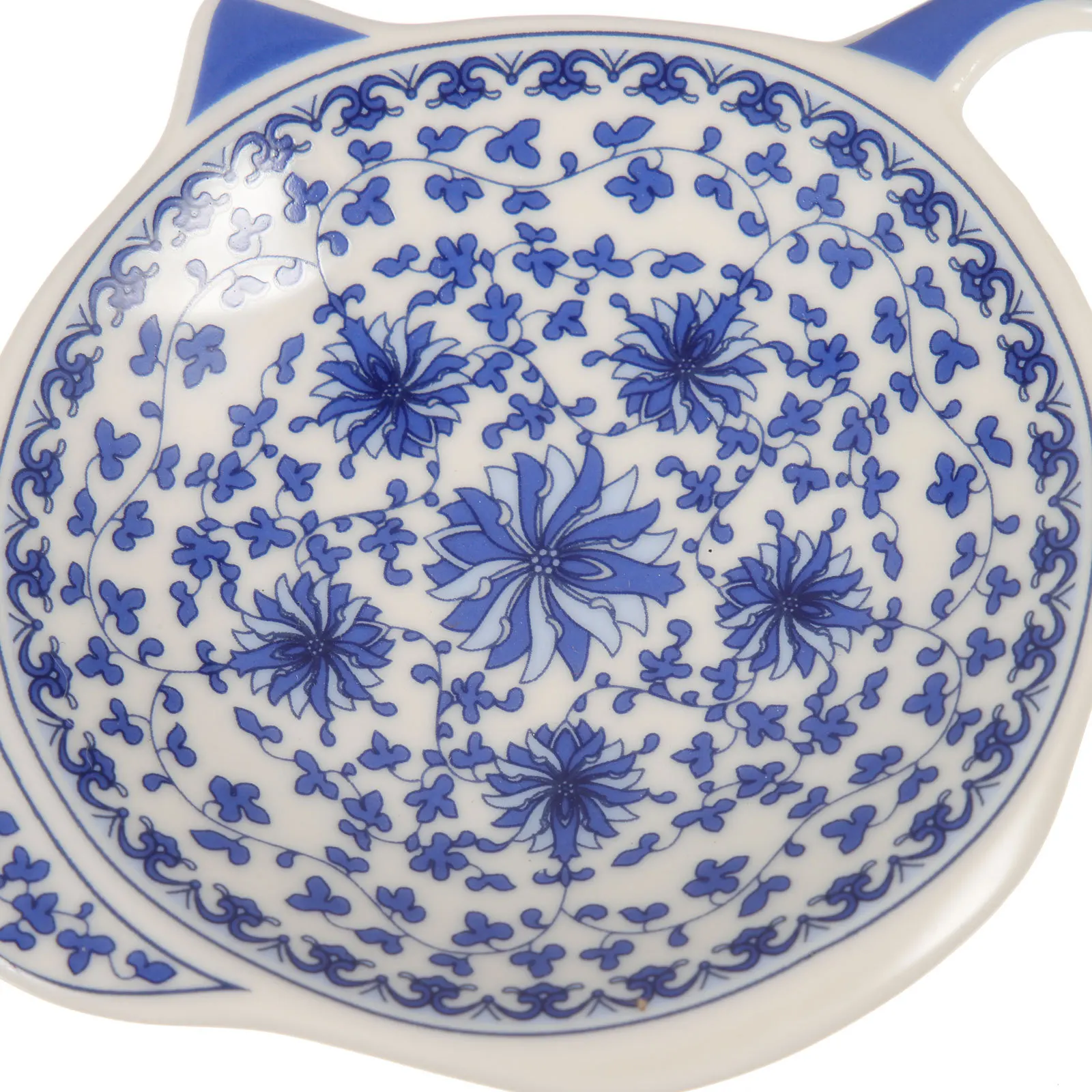 

4Pcs Teapot Shaped Ceramic Tea Bag Holder Heat Resistant Tea Bag Coaster Small Dipping Dish for Sauce Snacks Dessert