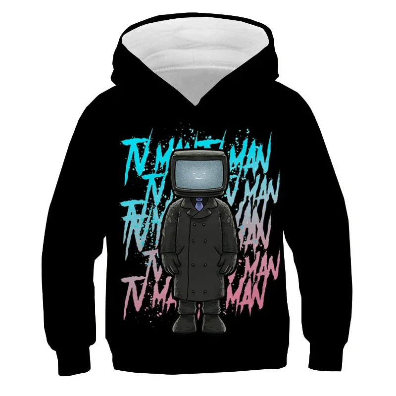 Skibidi Toilette Hoodie Jungen Mädchen Pullover Tops Lautsprecher Mann drucken Sweatshirts Kinder Cartoon Sportswear Kinder Kleidung