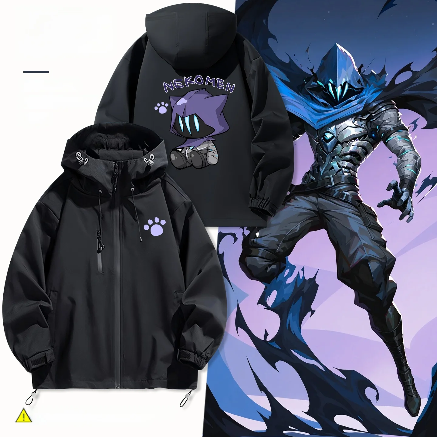 

ex Casual Hooded Soft ell Jaet Fear the Conqueror Game Surroundings Youth Sle Polyester Fiber Long Sve Zippe...