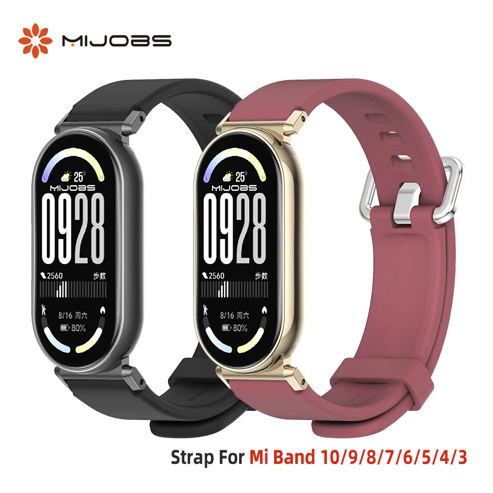 

Strap for Mi Band 10 9 8 Watch Band for Mi Band 10 Silicone Wristband for Mi Band 9 Strap For Mi Band 8 Bracelet
