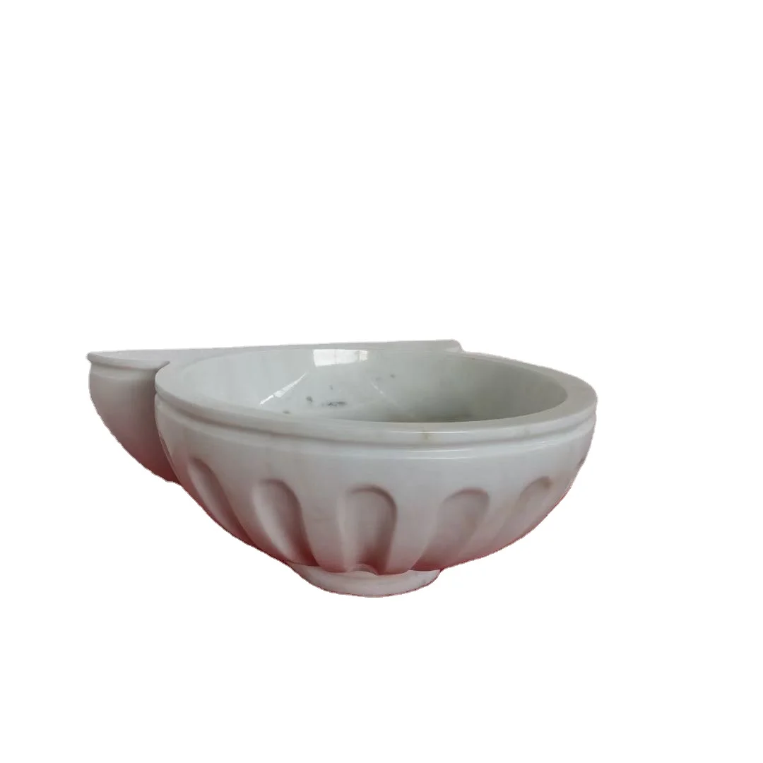 

【Best-selling】Turkish Bath Kurna White Marble Hamam Basin
