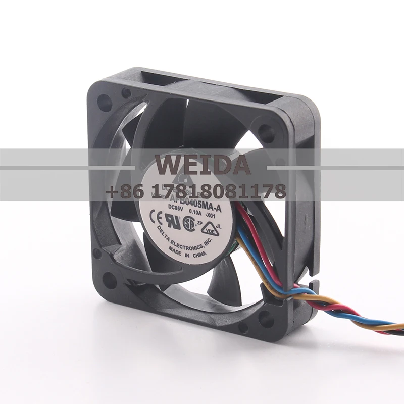 Delta 5V 0.10A AC EC 4010 40X40X10MM 4CM Ball 4-wire pwm Mute Micro device Router chassis AFB0405MA-A Cooling fan