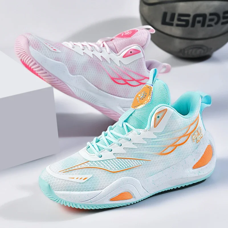Herren-Basketballschuhe, Damen-Unisex-Outdoor-Sportschuhe, atmungsaktive Trainer, leichte, rutschfeste, hochwertige Sportschuhe – Detail 23