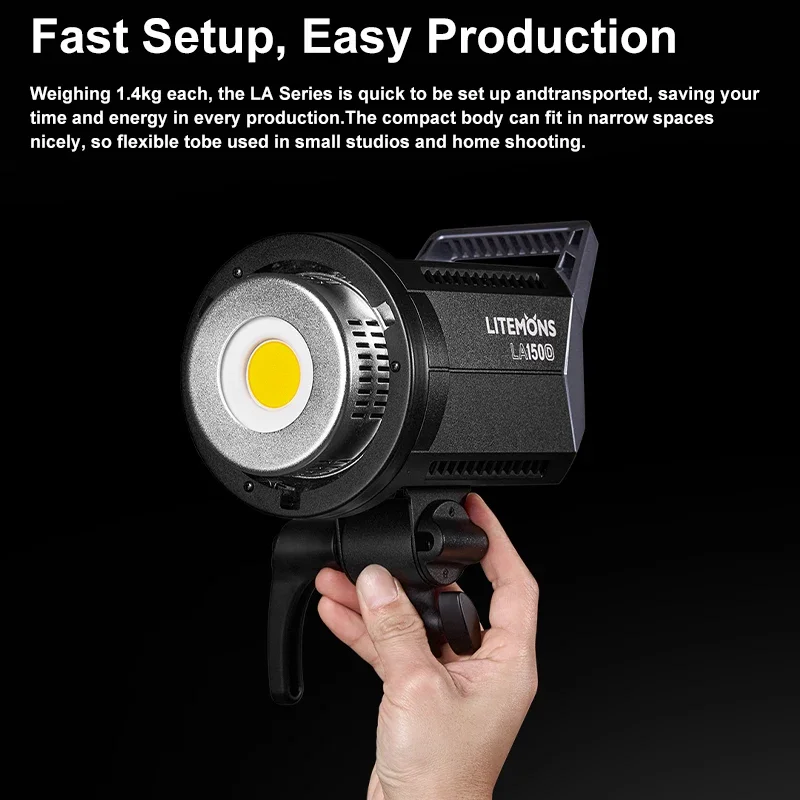 Godox LA150Bi LA150D LA200Bi LA200D LED 조명 보웬스 마운트, APP 제어, 2800K-6500K CRI 96 + TLCI 97 + 사진 조명
