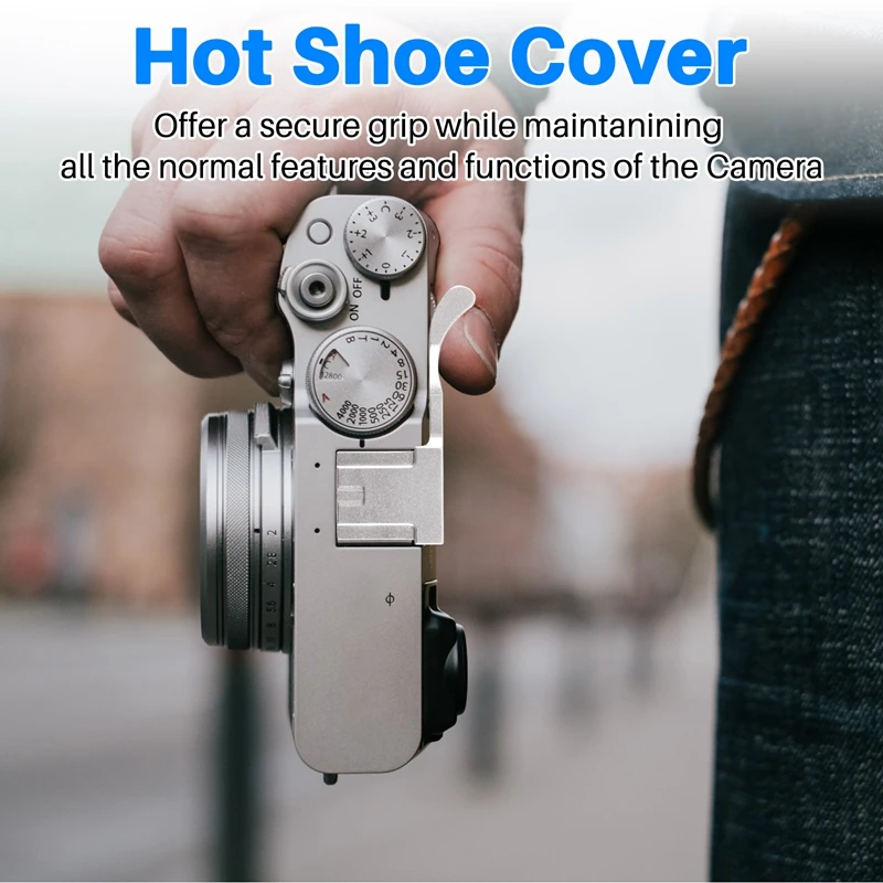 Metal Hot Shoe Cover Thumb Grip For Fujifilm Fuji X100F X100T X70 X-E3 X-A1 X-A2 X-A3 X-A5 X-M1 XA3 XE3