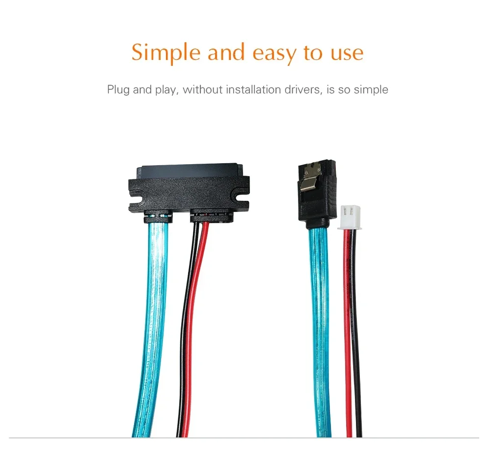 FireChip Orange Pi Sata Line, Serial Hard Disk Integrated Power Cord, Simple and Easy to Use
