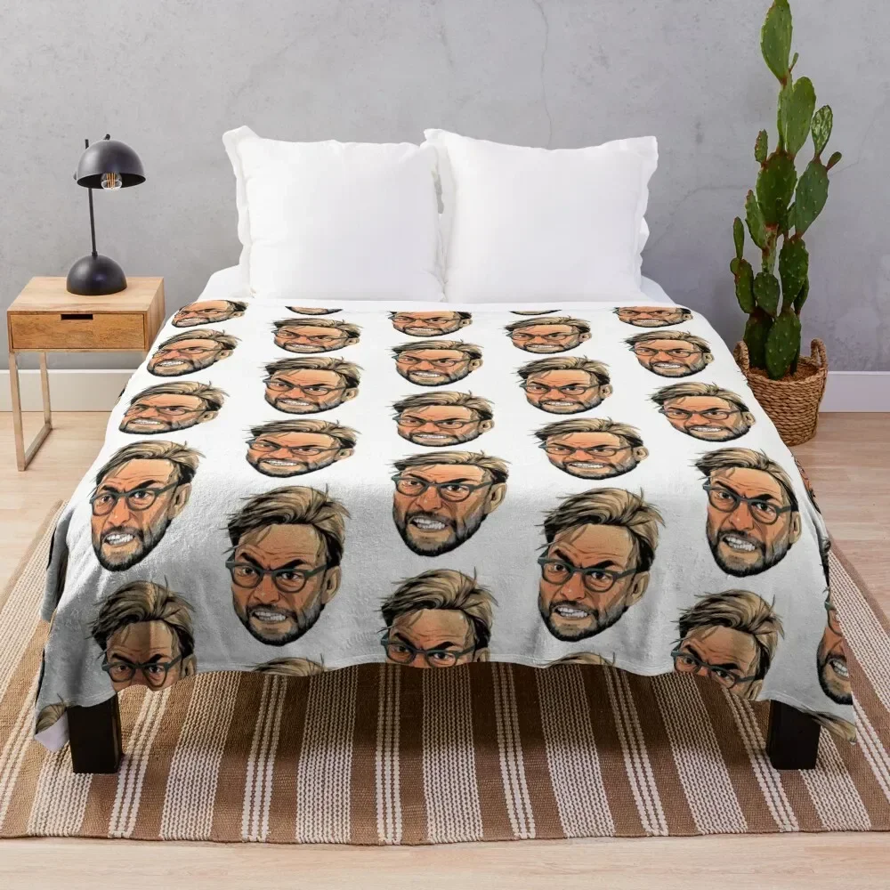 Furious Klopp Throw Blanket Luxury Thicken Custom Cute Plaid Blankets