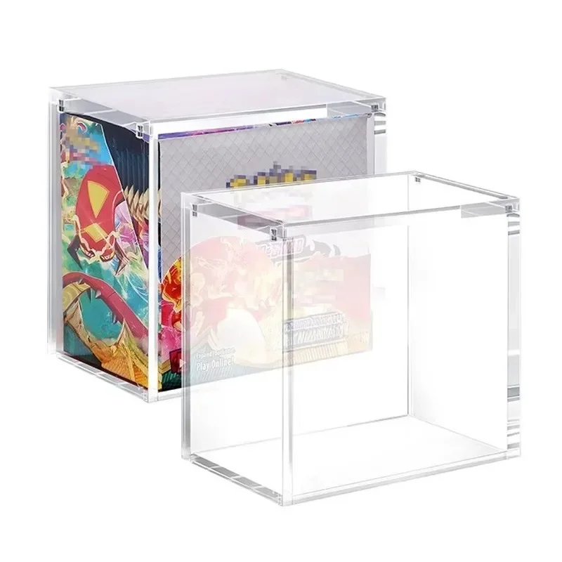 Transparent UV Protection Trading Card Game Elite Coach Protection Magnetic Booster Box Acrylic Display Cabinet