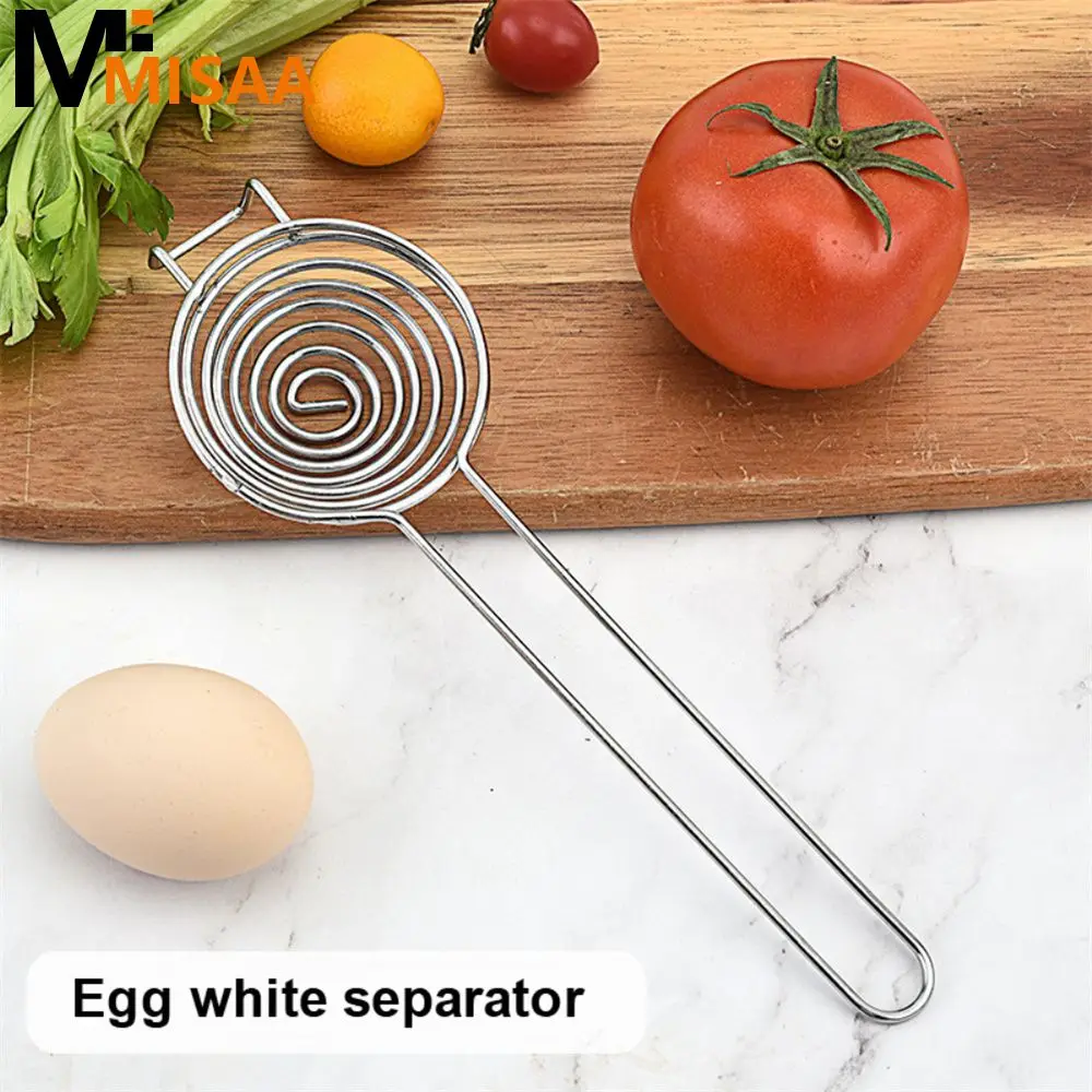 Stainless Steel Filter Easy To Clean Extended Handle Stainless Steel Kitchen Bar Utensils Splitter Hanging Ear Design 56g Spiral