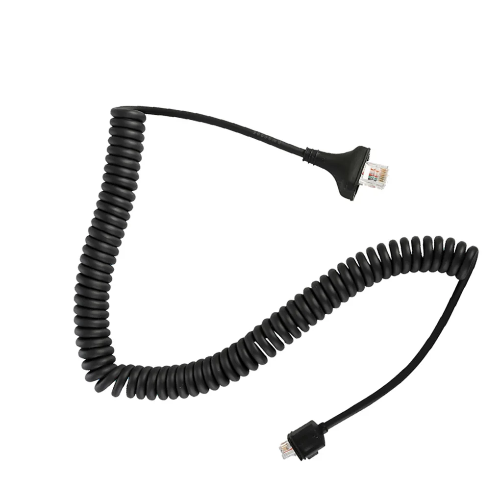 8 Pin Mic Cable Separation Handheld Speaker Extension Spring Connector Radio Cord Replacement for KMC-30 TK-880