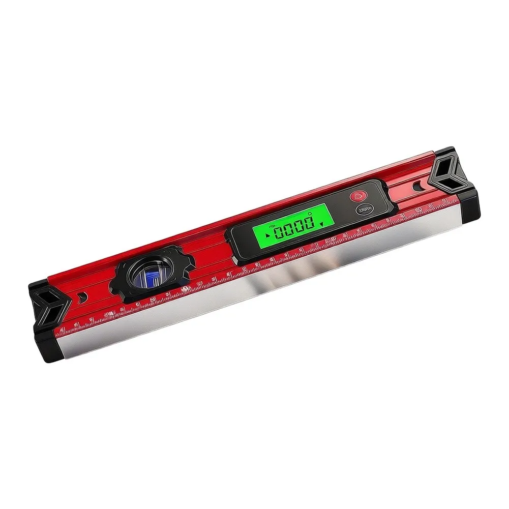 Aluminum Alloy Digital Electronic Level with Magnetic Base and Clear LCD Readout for Professional and DIY Leveling