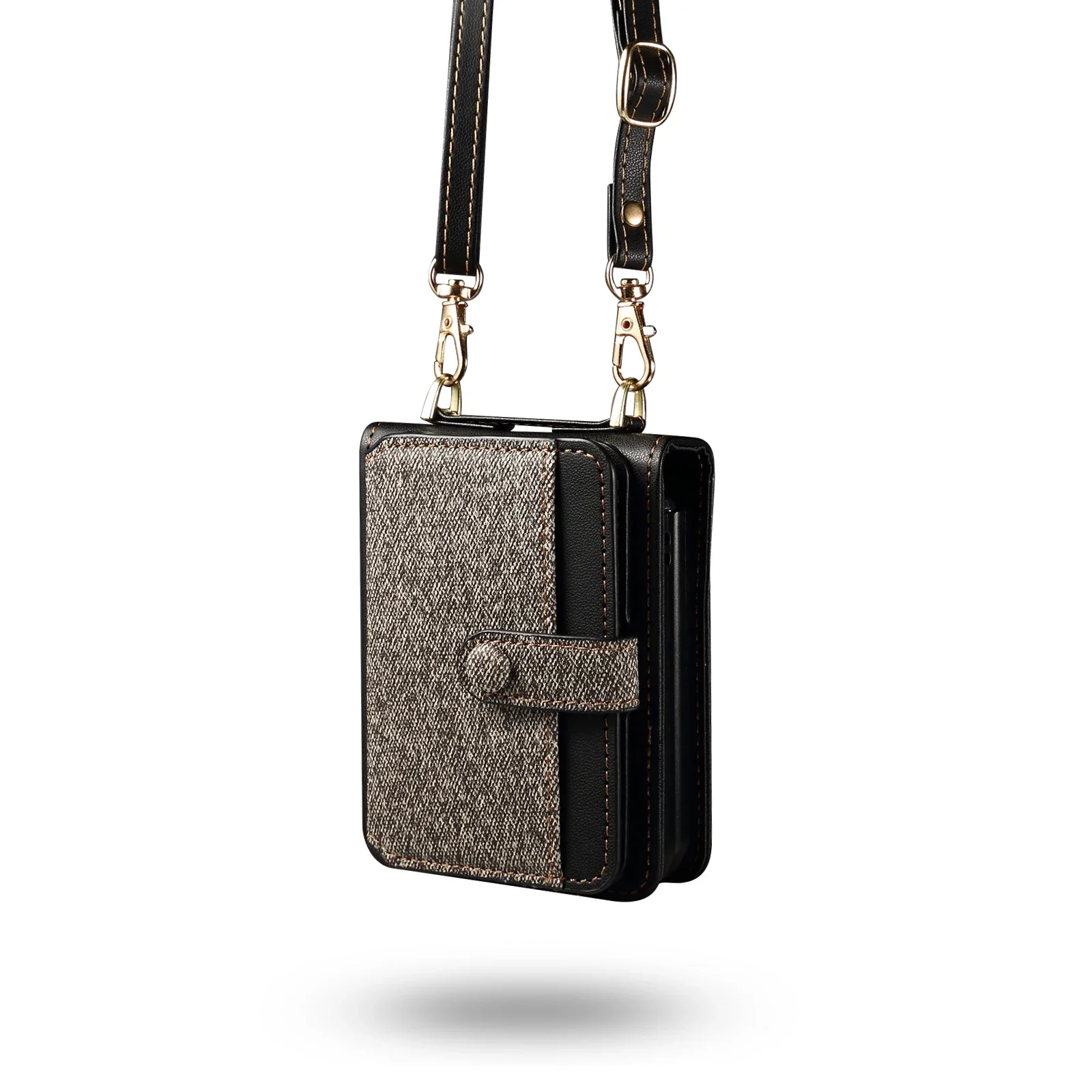 Crossbody Ring Zipper Phone Case for Samsung Galaxy Z Flip, Wallet with Card Holder Cover,5G,6,5,4,3, Flip6, Flip5, Flip4,Flip3