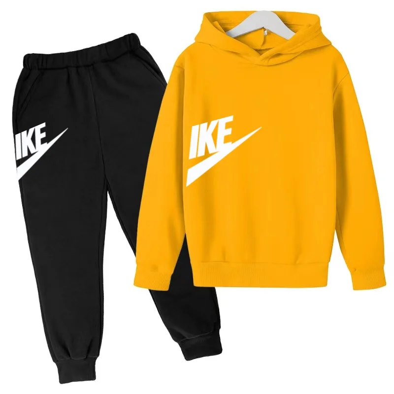Zweiteiliges Hoodie-Set für Jungen und Mädchen im Alter von 2 bis 13 Jahren, Modische Anime-Kleidung, Lässige Hosen, Kinder-Kapuzenpullover – Detail 12
