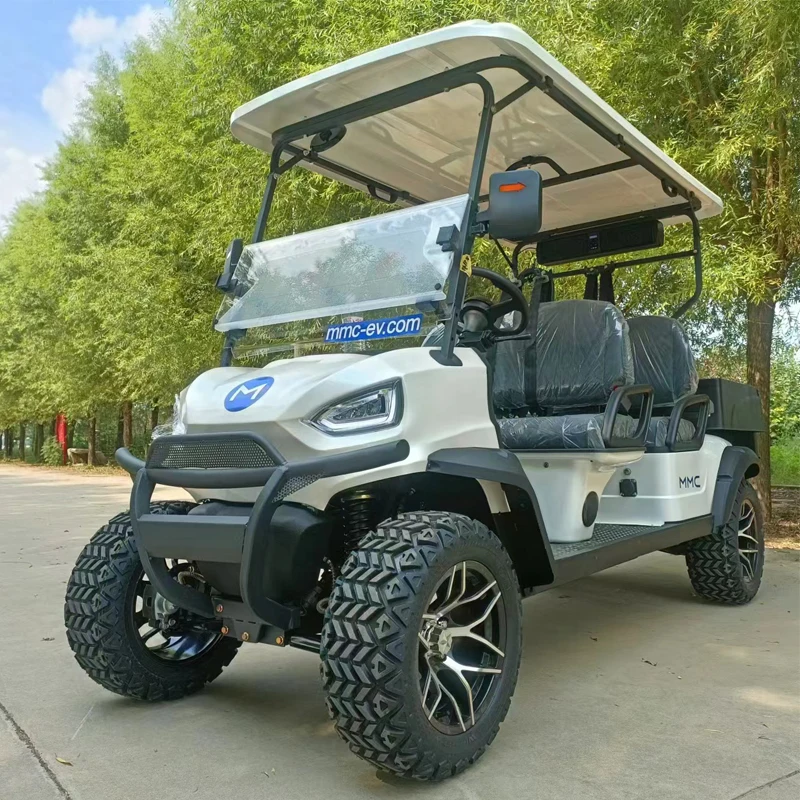 Hot Selling With Folding Windshield48V/60V/72V Farm Utility Off-Road 2 4 6 8 Seater Electric Golf Cart