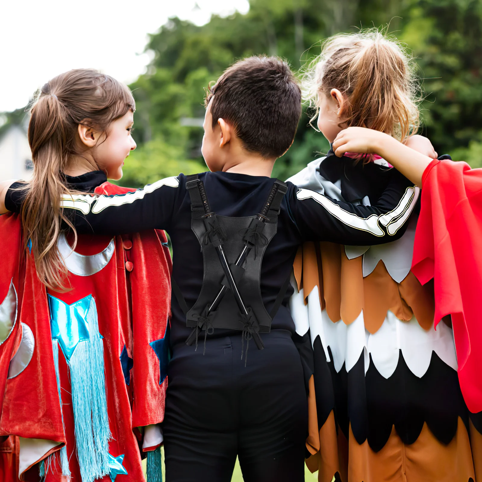 

Shoulder Strap Backpack For Cosplay Costume Medieval sword Carry Case Travel Gear Harness