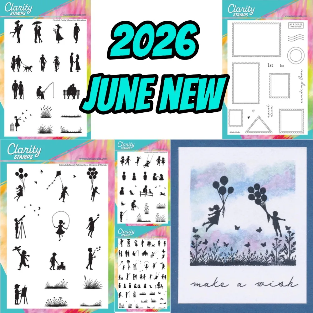 Clarity Stampstamps Stempel für DIY Scrapbooking, Basteln, Fotoalbum-Vorlage, handgefertigte Dekoration, 2026 Juni Neu