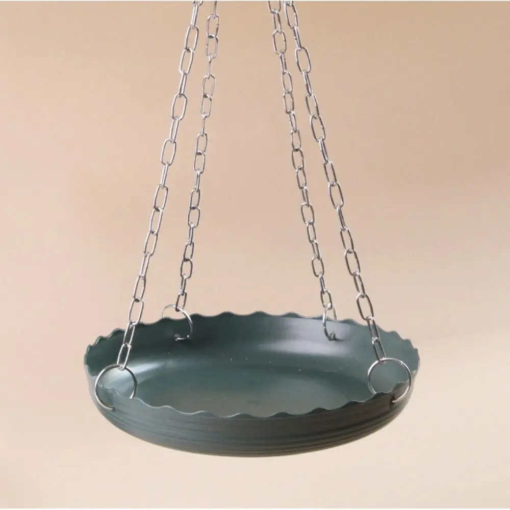 Multifunctional Adjustable Bird Feeding Tray Plastic Bird Water Bowl Hanging Bird Bath with Chain Bird Food Dispenser Tree